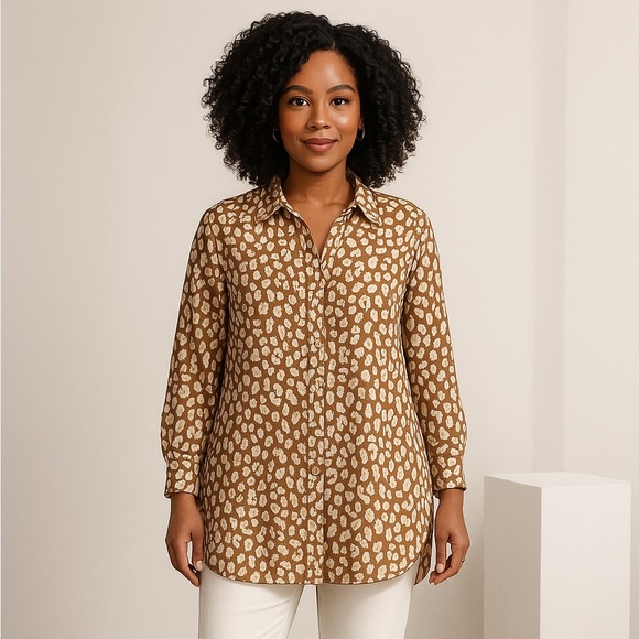 Tops - Nine West Draped Blouse Size M. NWT